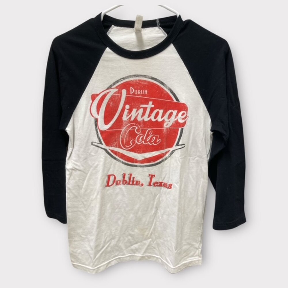 Dublin Vintage Cola Distressed 3/4 Sleeve Dublin, Texas T-shirt Size S